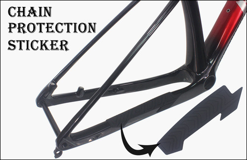 Protector De Cadena Para Cuadro De Bicicleta 22.4cm Negro
