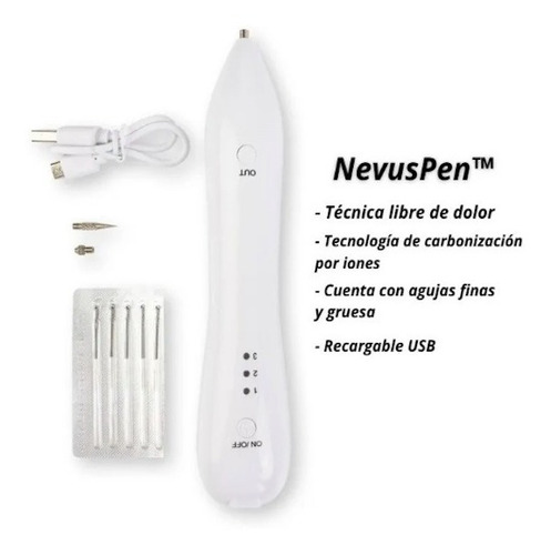 Imagen 2 de 8 de Lápiz Iones Elimina Pecas Lunares Verrugas Manchas Usb
