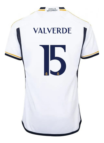 Camiseta Real Madrid #15 Valverde Champions League