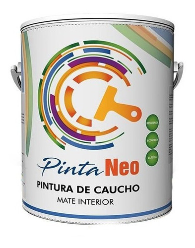 Pintura Caucho Mate Tipo C Interior Blanco Galon Pintaneo