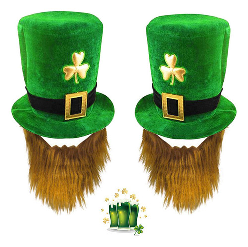 2 Pcs Disfraz De Fiesta Del Día De San Patricio Incluye Gorr