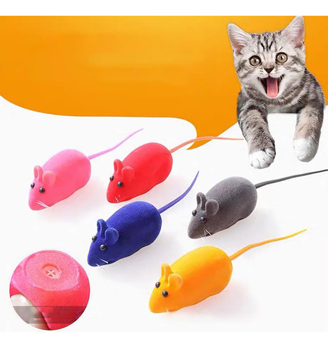 5 Gato Ratones Juguetes Chirrido Ratón Gato Juguete Para