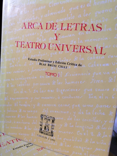 Arca De Letras Y Teatro Universal - Juan Antonio Navarrete