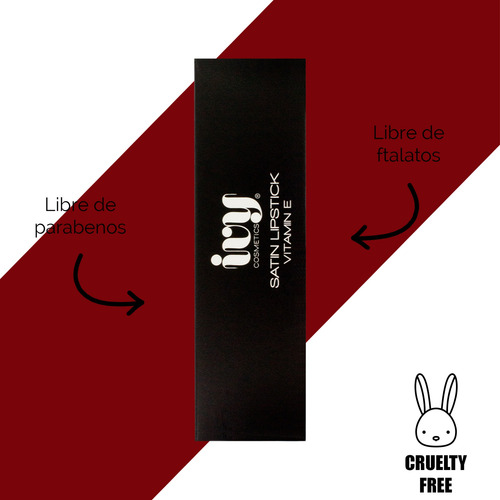 Labial Satinado Ivy Con Colageno Y Vitamina E Rouge Sucre