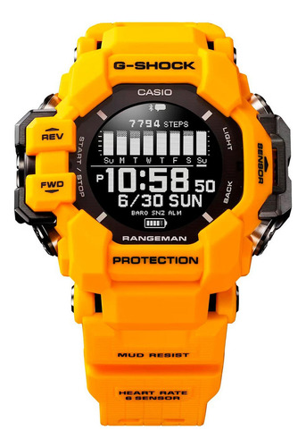 Reloj G-shock Gpr-h1000-9d Resina Hombre Amarillo
