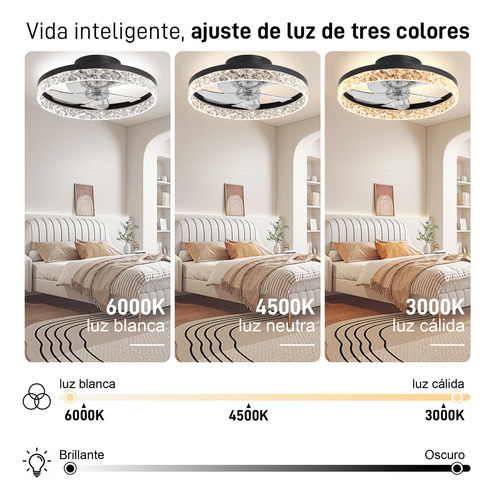Ventilador de techo Merion MER+FSD+01 con palas de Plástico estructura color negro 127V