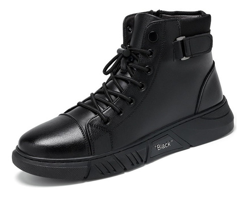 Botas Martin Elegantes De Piel Negra