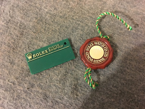Sello Cosc Rojo Holograma Rolex Y Etiqueta Verde Originales