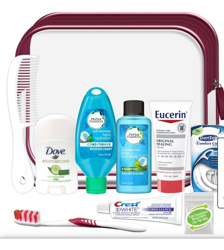 Imagen 3 de 4 de Kit De Viaje Para Mujer De Lujo 10 Piezas Women On The Go.