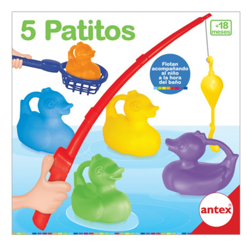 Bebe 5 Patos Antex Bebe Niños Didactico Juego Baño Encastre