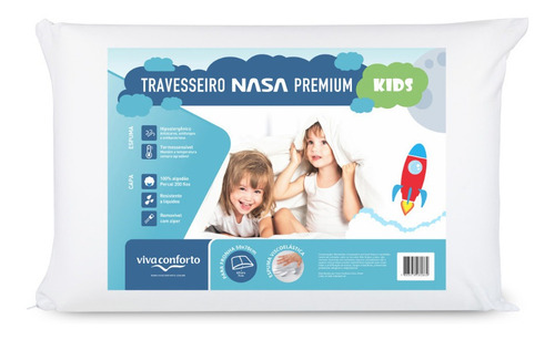 Travesseiro Nasa Nap Kids Viscoelástico