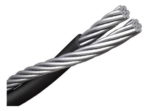 Cable De Acometida 1+1 Calibre 6 Aluminio (rollo 60 Mts)