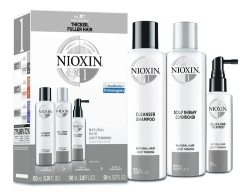 Nioxin-1 Shampoo 150ml+conditioner+locion Cabello Natural 