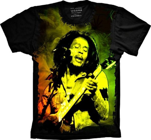 Camiseta Plus Size Reggae - Bob Marley