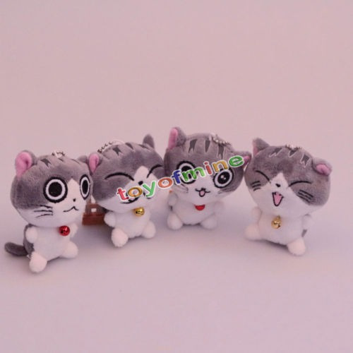 1pcs Lindo Gato Felpa Muñeca Juguetes Peluche Animal Collarí