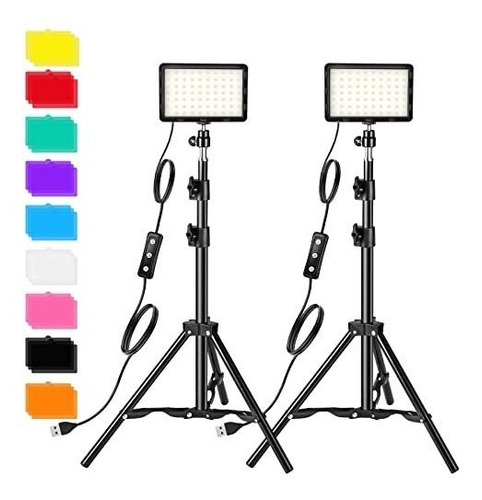 Kit De Iluminación De Video De Fotografía, Luz Led De Estudi