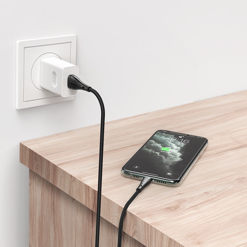 Imagen 6 de 9 de Cable Para iPhone Mcdodo Mamba Usb A Lightning Corto 20cm