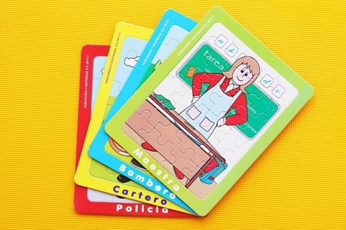 Juego Rompecabezas Oficios/profesiones Didáctico Aprendizaje