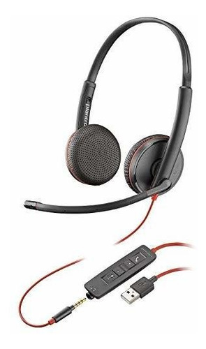 Auriculares Plantronics Blackwire 3225 Usb-a, Auriculares /v