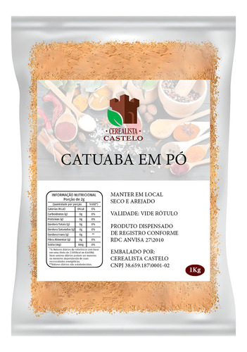 Catuaba Powder Premium 100% puro, sabor natural de alta calidad, 1 kg