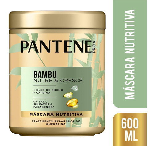 Máscara De Tratamento Pantene Pro-v Bambu 600ml