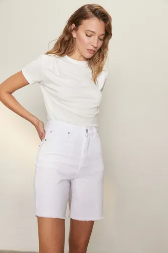 Bermuda gabardina mujer sale