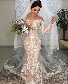 vestido de noiva bordado em perola