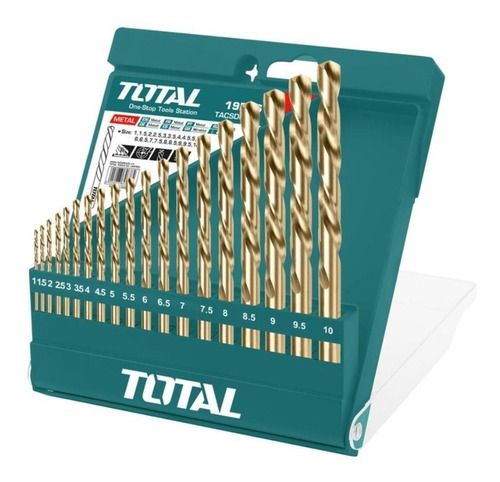 Juego De Brocas Hss Total Tools Tacsd0195