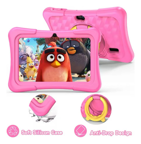 Tablet Para Niños Resistente Foami Android 11 Google Play Rosa