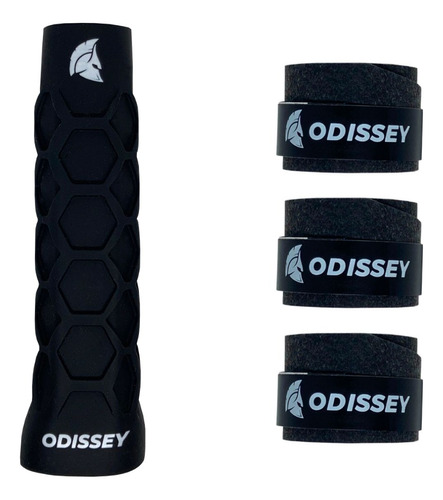 Kit Overgrip E Undergrip Beach Tennis Padel Empunhadura Cor Undergrip Preto E Overgrip Preto Odissey