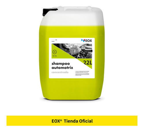 Shampoo Automotriz Concentrado Eox 22 Litros