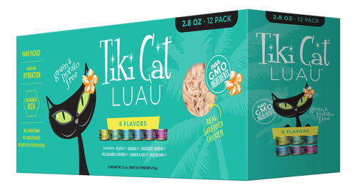 Tiki Cat Pack Gourmet Alimentos Gato Comida Variedad Pack 2,