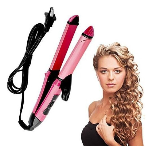 Para Zfb Plancha De Pelo 2 En 1 Plancha Y Rizador De Pelo