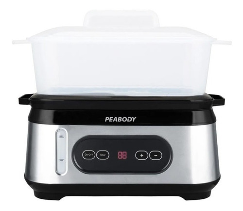 Imagen 3 de 8 de Vaporera Digital Peabody 3 Bandejas De 950 Watts Pe-st1000ix