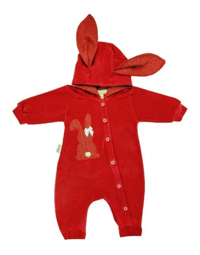 Imagem 2 de 4 de Macacão Infantil Bebê Plush Com Capuz Bichinhos Animados