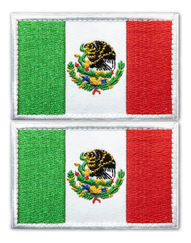 Parches Bordados De Bandera De México (paquete De 2) 2...