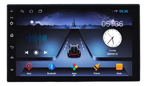 comprar Multimídia 7 Android Carplay Rs-718br Pro Line Roadstar Gps Cor Preto