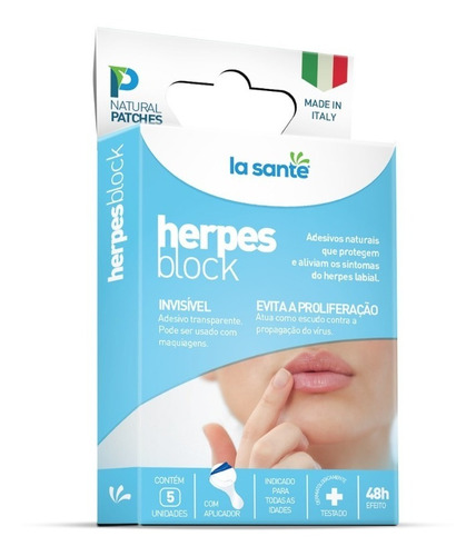Herpes Block ® 100% Original Adesivos Para Herpes Labial