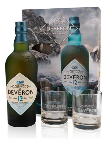 Whisky The Deveron 12 Años Con 2 Vasos De Regalo 40% 700 Ml 