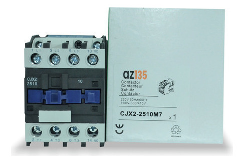 Kit C/13 Chave Contatora Tripolar 25a Lc1 4na D2510 220v
