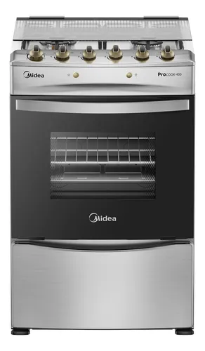 Cocina 4 Quemadores Mcg-4qpi24ns Silver Midea