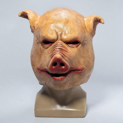 Cubierta Facial De Cosplay De Animales Horror Pig Scary Pig