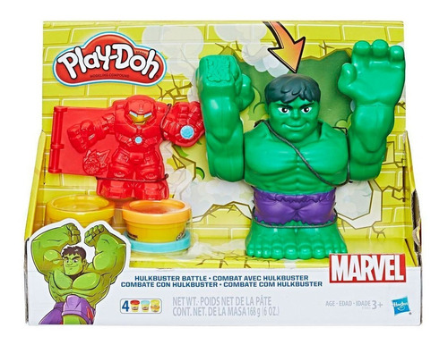 Juego Combate Con Hulkbuster Play-doh Marvel Hasbro