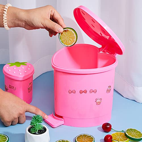 Tessco 2 Piezas Cubo De Basura De Escritorio Con Forma De Fr