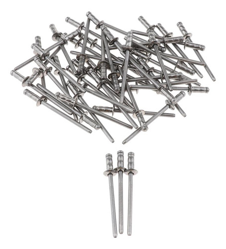 Remaches Ciegos De Extremo Abierto 50pcs 4mm Dia
