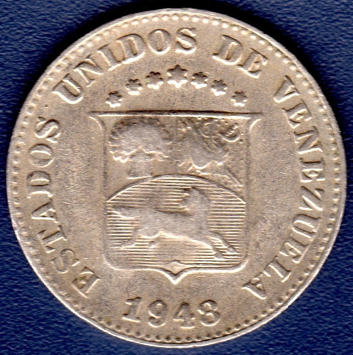 Moneda De 5 Céntimos 1948 Puya