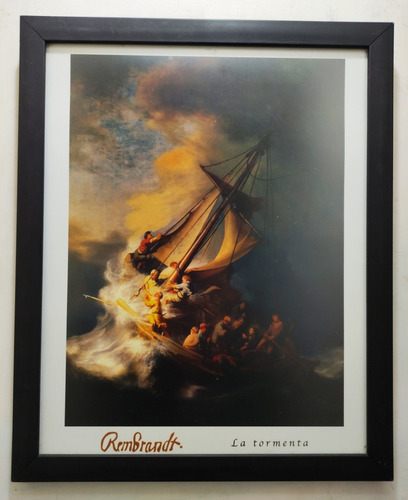 Tormenta En El Mar De Galilea _ Rembrandt 55 X 45 Cms