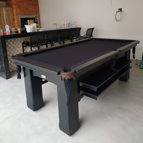 Mesa De Sinuca E Jantar - 2,20x1,20 - Madeira Maciça
