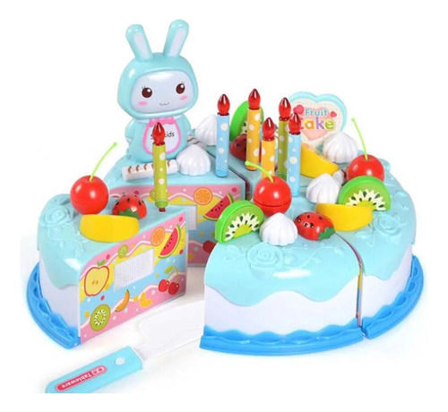 Juguete Para Cortar Pastel Cumpleaños De Frutas Para Niños