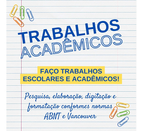 Precisando De Ajuda Com Seu Tcc Ou Artigo? Eu Faço Pra Você!